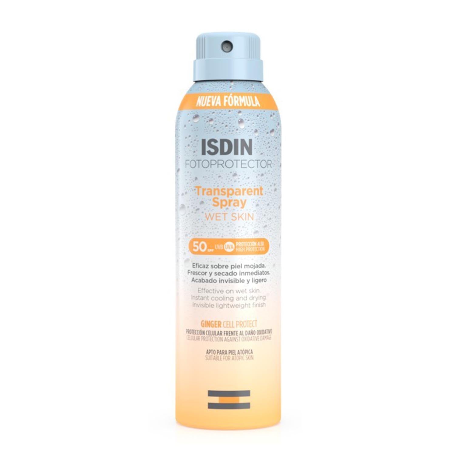 Isdin Wet Skin Spray Fotoprotector Spf50 Piel Atopica 250Ml Vaporizador